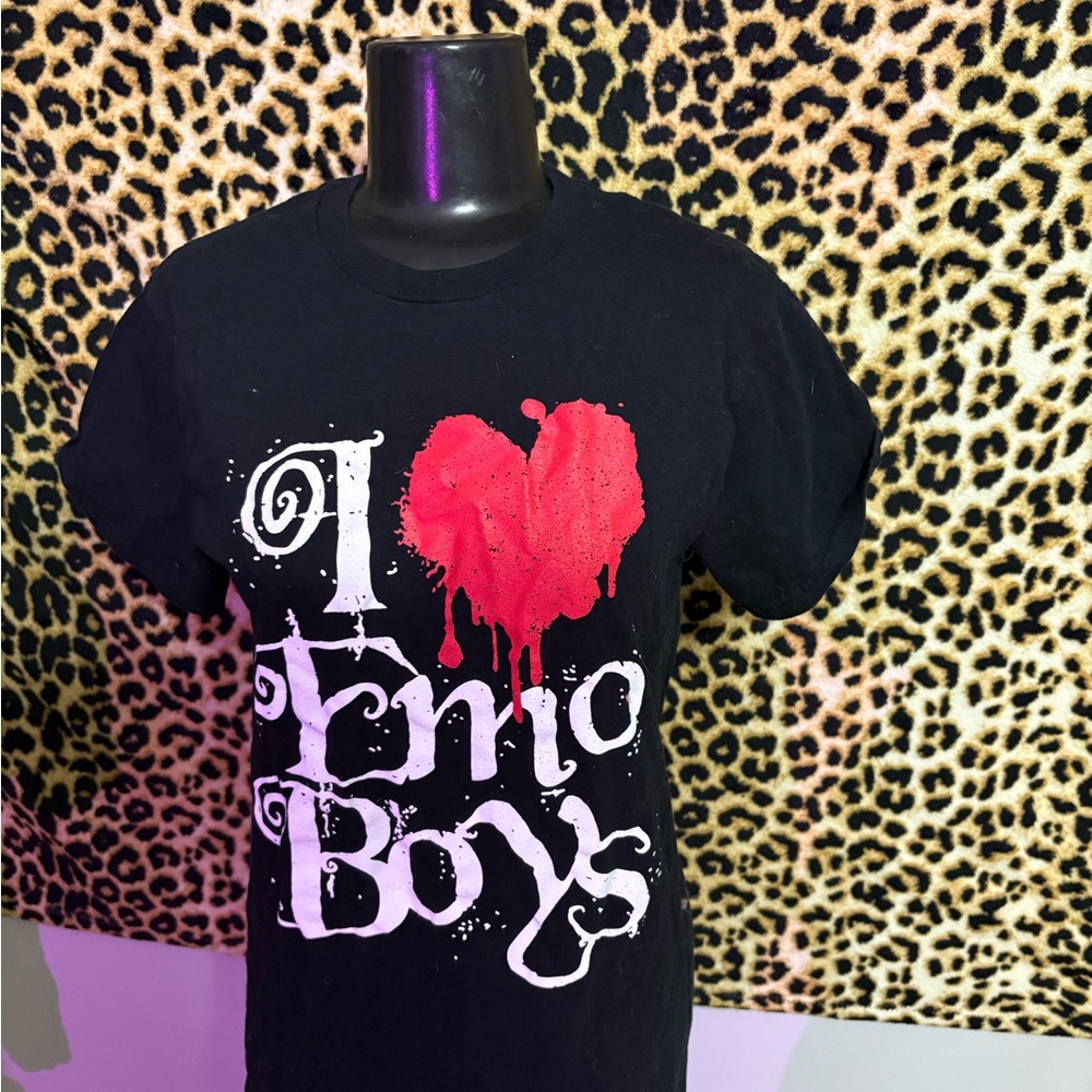 Spencer's Black and Red Emo Kids T-Shirt